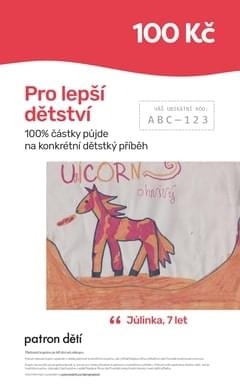 Dobrošek v hodnotě 100Kč