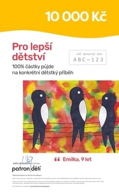 Dobrošek v hodnotě 10000Kč